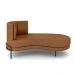 Sofá Chaise Lado Direito Downey Sala de Estar PU Whisky G15 - Gran Belo