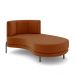Sofá Chaise Lado Direito Downey Sala de Estar Veludo Terracota G15 - Gran Belo