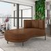 Sofá Chaise Lado Esquerdo Downey Sala de Estar PU Marrom G15 - Gran Belo