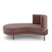 Sofá Chaise Lado Esquerdo Downey Sala de Estar Veludo Rosê G15 - Gran Belo