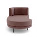 Sofá Chaise Lado Esquerdo Downey Sala de Estar Veludo Rosê G15 - Gran Belo