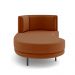Sofá Chaise Lado Esquerdo Downey Sala de Estar Veludo Terracota G15 - Gran Belo