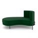 Sofá Chaise Lado Esquerdo Downey Sala de Estar Veludo Verde G15 - Gran Belo