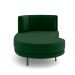 Sofá Chaise Lado Esquerdo Downey Sala de Estar Veludo Verde G15 - Gran Belo