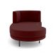 Sofá Chaise Lado Esquerdo Downey Sala de Estar Veludo Vermelho G15 - Gran Belo