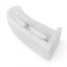 Sofá Curvo Decorativo Kimiko 287Cm 2 Lugares Sala de Estar com Chaise Bouclê Branco G52 - Gran Belo