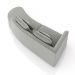 Sofá Curvo Decorativo Kimiko 297Cm 2 Lugares Sala de Estar com Chaise Veludo Cinza G52 - Gran Belo
