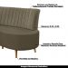 Sofá Decorativo 1,60M 2 Lugares Katara Veludo Capuccino G33 - Gran Belo