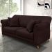 Sofá Decorativo 160cm 2 Lugares com 4 Almofadas Armstrong Suede Café G63 - Gran Belo