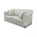Sofá Decorativo 160cm 2 Lugares com 4 Almofadas Armstrong Veludo Prata G63 - Gran Belo