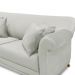 Sofá Decorativo 160cm 2 Lugares com 4 Almofadas Armstrong Veludo Prata G63 - Gran Belo