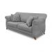 Sofá Decorativo 180cm 2 Lugares com 4 Almofadas Armstrong Veludo Cinza G63 - Gran Belo