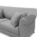 Sofá Decorativo 180cm 2 Lugares com 4 Almofadas Armstrong Veludo Cinza G63 - Gran Belo