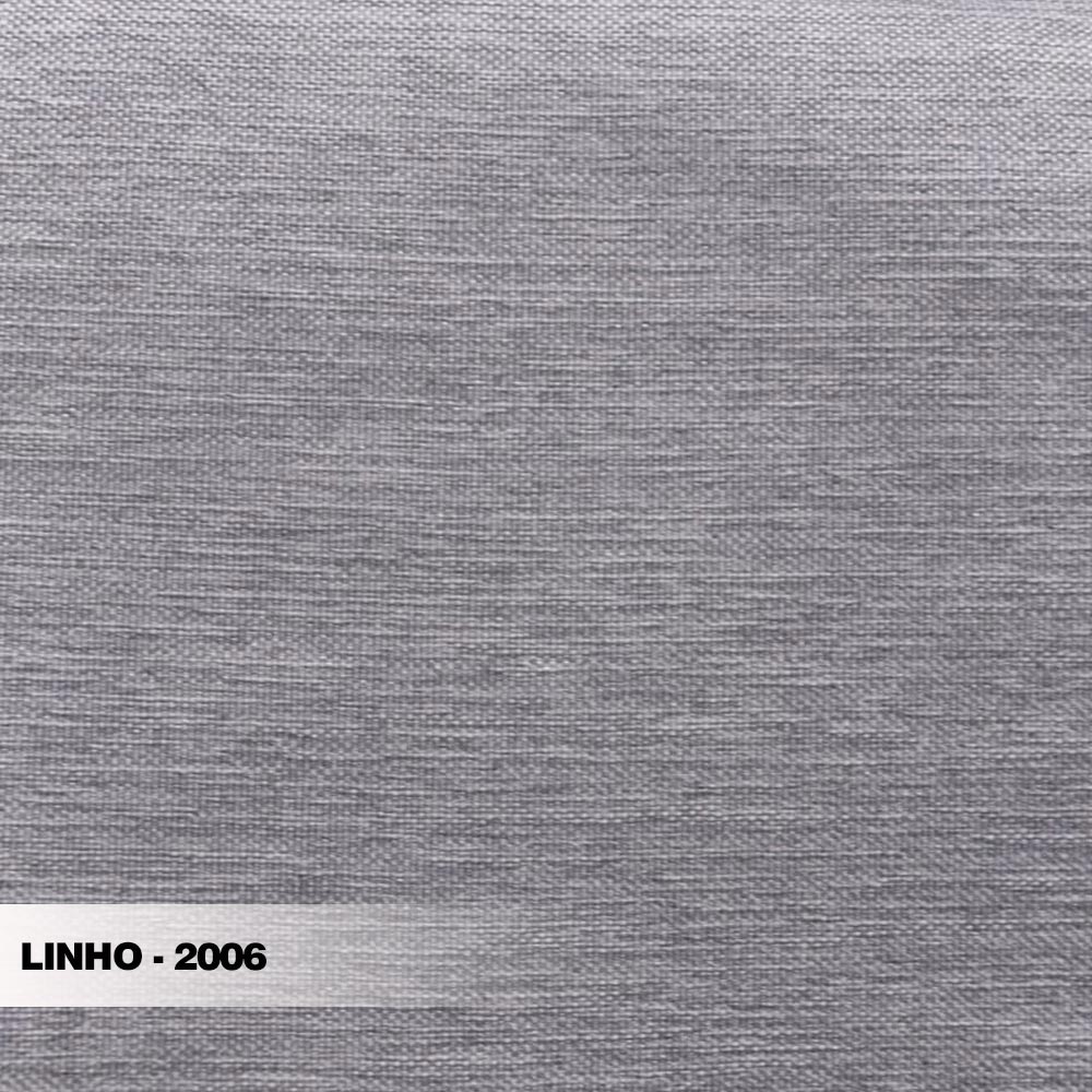 Sofá Decorativo 2 Lugares 160cm Pés em Aço Stagno Linho Cinza G63 - Gran Belo