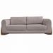 Sofá Decorativo 2 Lugares 160cm Pés em Madeira Buzz Linho Areia Rústica G63 - Gran Belo