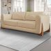 Sofá Decorativo 2 Lugares 160cm Pés em Madeira Buzz Linho Cinza G63 - Gran Belo