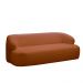 Sofá Decorativo 2 Lugares Charlote 180cm Sala de Estar Pés em Madeira Bouclê Terracota G88 - Gran Belo