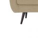 Sofá Decorativo 2 Lugares Pés Palito Cuddle Linho Bege G17 - Gran Belo