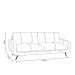 Sofá Decorativo 2 Lugares Paloma 183cm Sala de Estar Pés em Aço Couro Caramelo Manchado G88 - Gran Belo