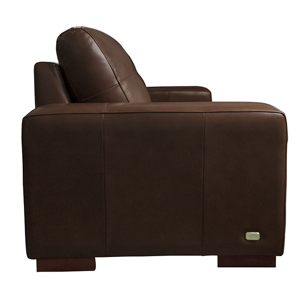 Sofá Decorativo 2 Lugares Turim 150cm Couro Caramelo G58 - Gran Belo