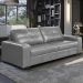 Sofá Decorativo 2 Lugares Turim 150cm Couro Cinza G58 - Gran Belo