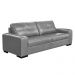 Sofá Decorativo 2 Lugares Turim 150cm Couro Cinza G58 - Gran Belo