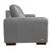 Sofá Decorativo 2 Lugares Turim 150cm Couro Cinza G58 - Gran Belo