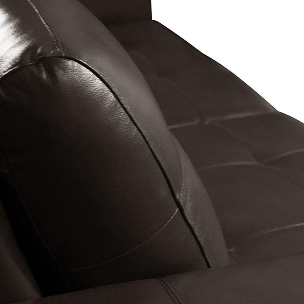 Sofá Decorativo 2 Lugares Turim 150cm Couro Marrom G58 - Gran Belo