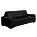 Sofá Decorativo 2 Lugares Turim 150cm Couro Preto G58 - Gran Belo