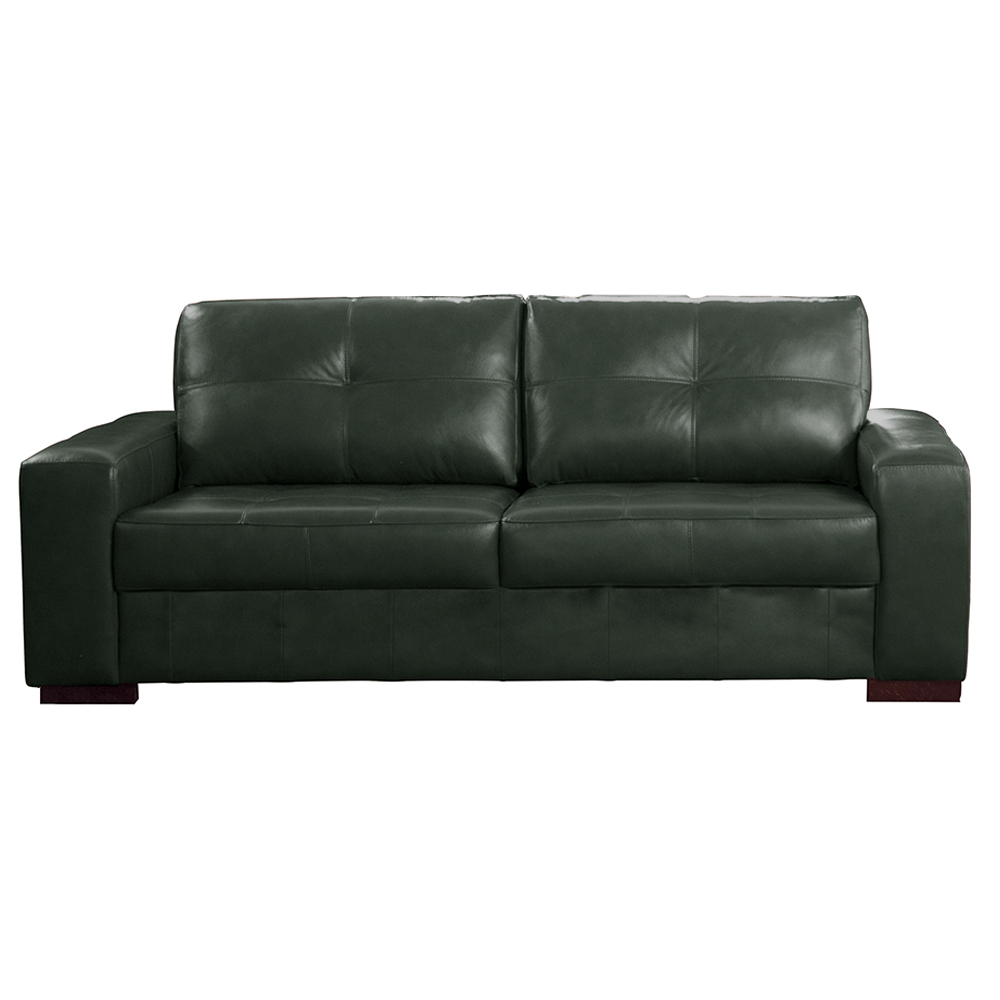 Sofá Decorativo 2 Lugares Turim 150cm Couro Verde G58 - Gran Belo