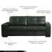 Sofá Decorativo 2 Lugares Turim 150cm Couro Verde G58 - Gran Belo