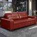 Sofá Decorativo 2 Lugares Turim 150cm Couro Vermelho G58 - Gran Belo