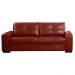 Sofá Decorativo 2 Lugares Turim 150cm Couro Vermelho G58 - Gran Belo