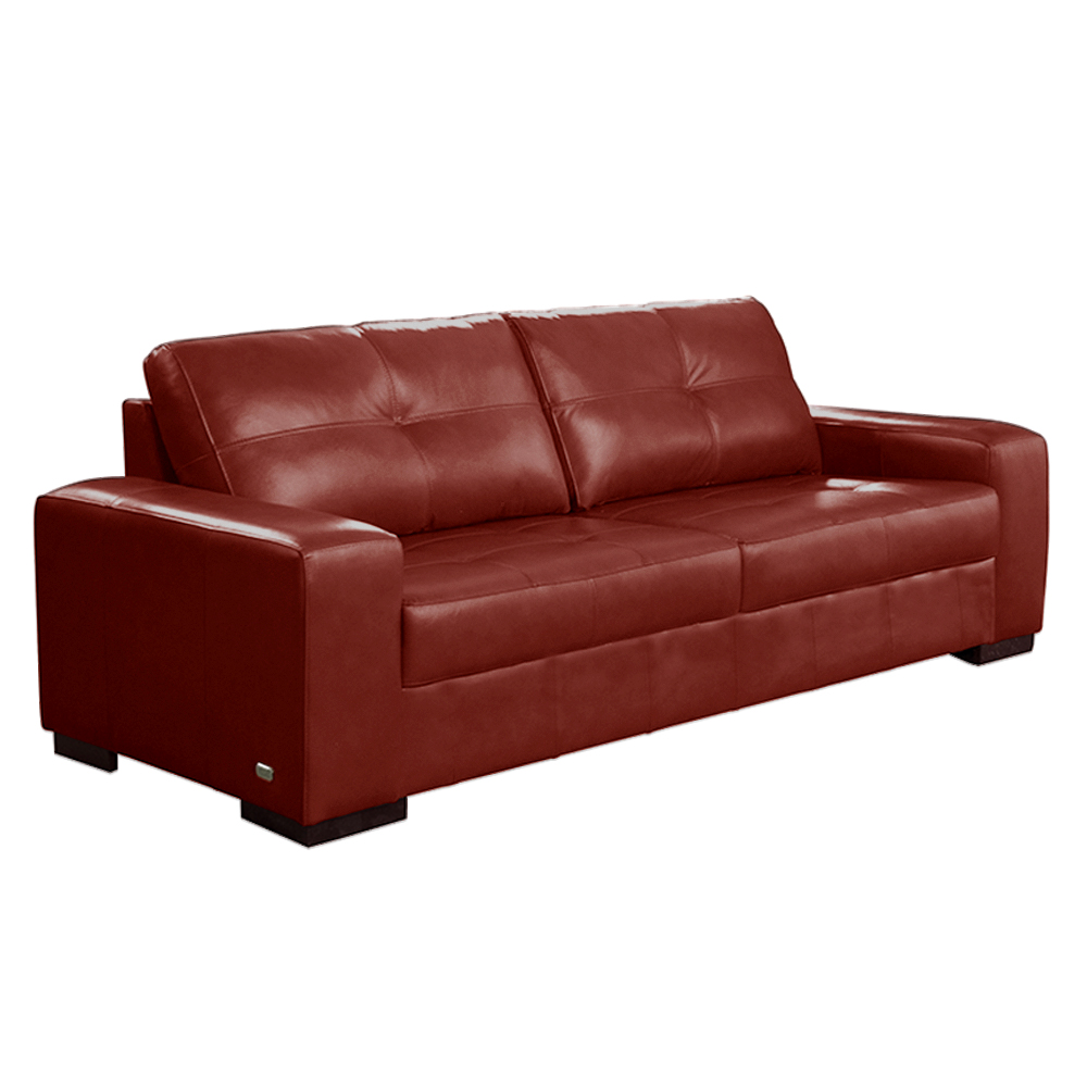 Sofá Decorativo 2 Lugares Turim 150cm Couro Vermelho G58 - Gran Belo