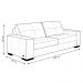 Sofá Decorativo 2 Lugares Turim 200cm Couro Caramelo G58 - Gran Belo