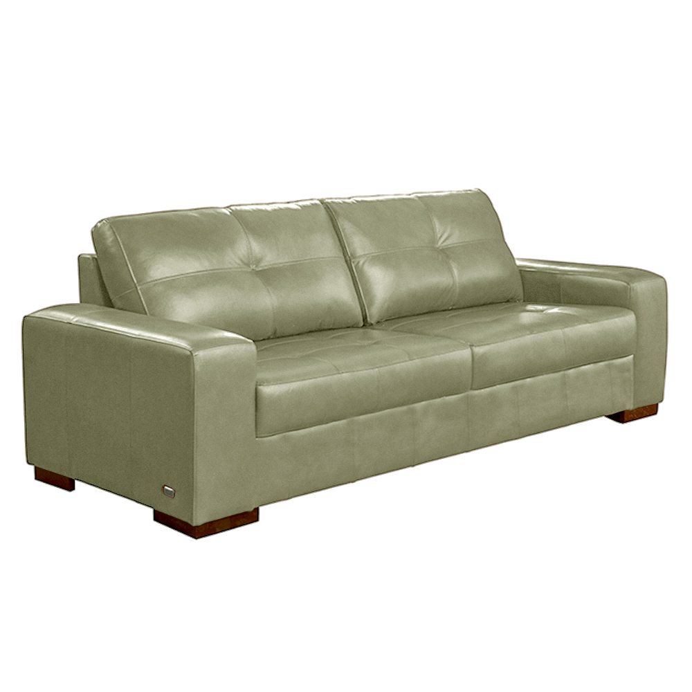 Sofá Decorativo 2 Lugares Turim 200cm Couro Fendi G58 - Gran Belo