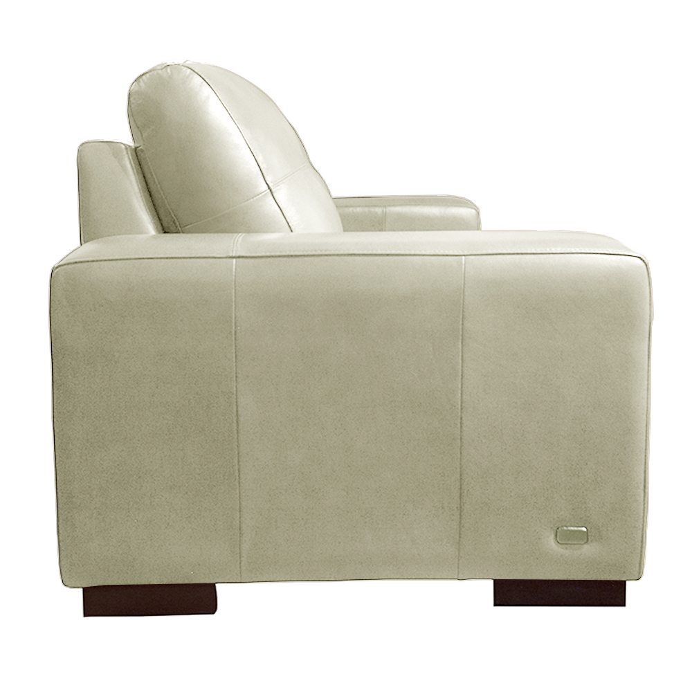 Sofá Decorativo 2 Lugares Turim 200cm Couro Tiza G58 - Gran Belo
