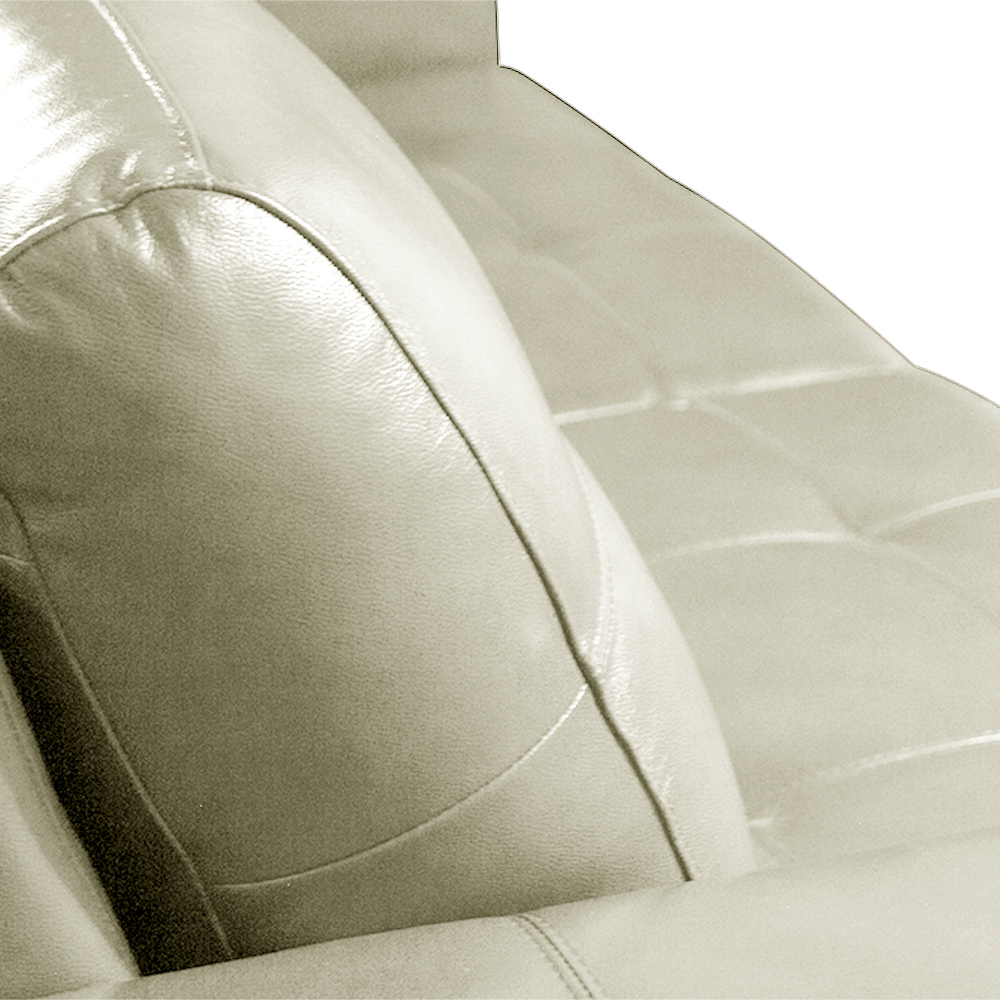 Sofá Decorativo 2 Lugares Turim 200cm Couro Tiza G58 - Gran Belo