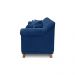 Sofá Decorativo 200cm 3 Lugares com 4 Almofadas Armstrong Suede Azul Marinho G63 - Gran Belo