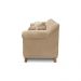 Sofá Decorativo 200cm 3 Lugares com 4 Almofadas Armstrong Suede Bege G63 - Gran Belo
