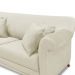 Sofá Decorativo 200cm 3 Lugares com 4 Almofadas Armstrong Veludo Bege G63 - Gran Belo