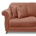 Sofá Decorativo 200cm 3 Lugares com 4 Almofadas Armstrong Veludo Cobre G63 - Gran Belo