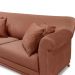 Sofá Decorativo 200cm 3 Lugares com 4 Almofadas Armstrong Veludo Cobre G63 - Gran Belo