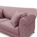 Sofá Decorativo 200cm 3 Lugares com 4 Almofadas Armstrong Veludo Lilás G63 - Gran Belo