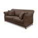 Sofá Decorativo 200cm 3 Lugares com 4 Almofadas Armstrong Veludo Marrom G63 - Gran Belo