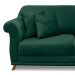 Sofá Decorativo 200cm 3 Lugares com 4 Almofadas Armstrong Veludo Verde Floresta G63 - Gran Belo