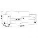Sofá Decorativo 200cm Moscou PU Sintético Caramelo G52 - Gran Belo