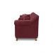 Sofá Decorativo 220cm 3 Lugares com 4 Almofadas Armstrong Veludo Vinho G63 - Gran Belo