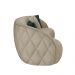 Sofá Decorativo 240cm com Almofadas Redondas Clarke PU Bege G45 - Gran Belo