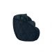 Sofá Decorativo 288cm com Almofadas Redondas Clarke Veludo Azul Marinho G45 - Gran Belo